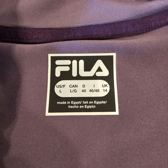 Fila Activewear Pullover Sport Performance Athletic 1/2 zip jacket SZ L - Picture 3 of 8